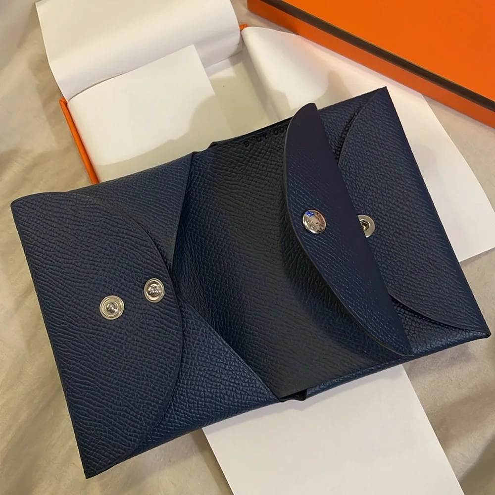 Authentic Hermes navy  Epsom leather wallet - Picture 12 of 13